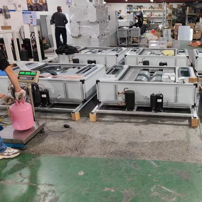 1-5HP 슈퍼 슬림 천장 서식 물 냉각 DX 공기 처리 장치 공기 정화 산업용 HVAC