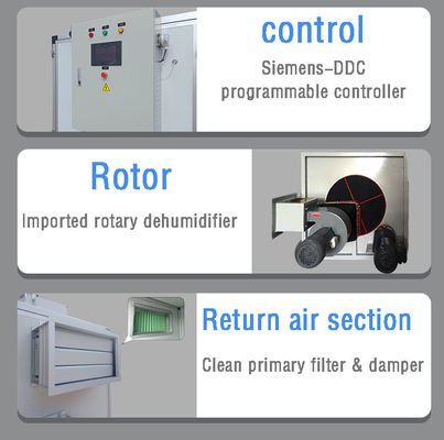 공기 건조기 Dehumidifier 에너지 절약 저온 냉동 회전 Dehumidifier 의약품 산업