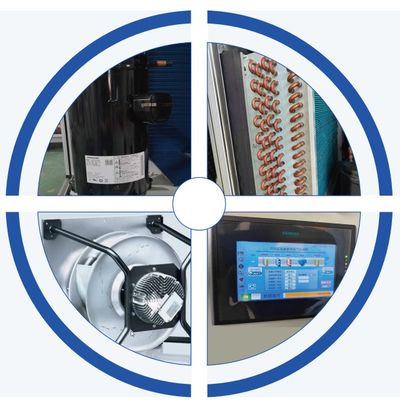 1-5HP 슈퍼 슬림 천장 서식 물 냉각 DX 공기 처리 장치 공기 정화 산업용 HVAC