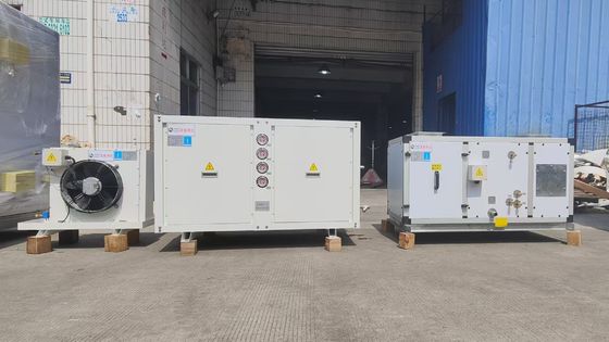 2HP 두 단계 캐스케이드 온도 및 차가운 물 장치 사용자 지정 공기 처리 장치